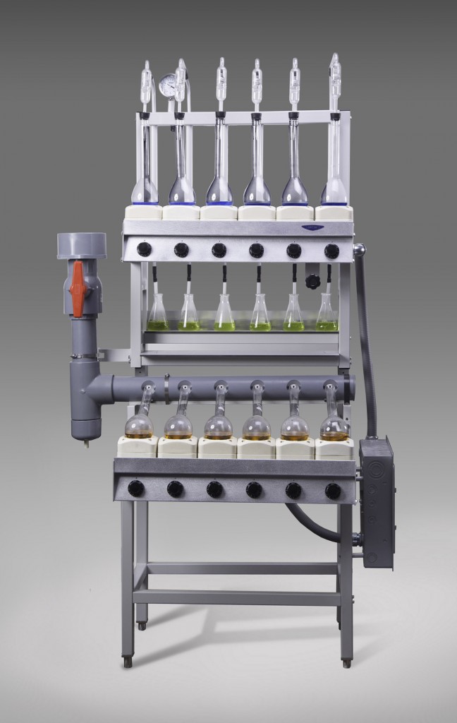 2123215 - Six-Place Open Combination Kjeldahl Digestion/Distillation Apparatus